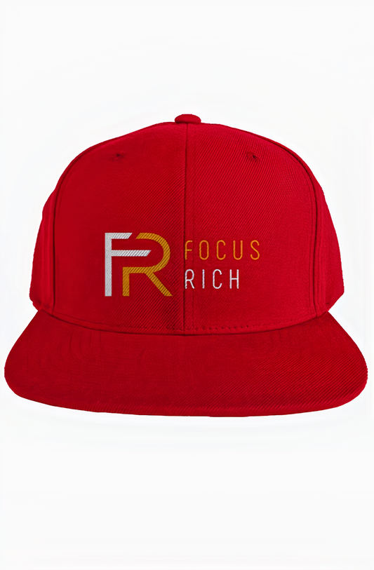 Special Edition Focus Rich Cloting, Red  Classic Logo Snapback Hat